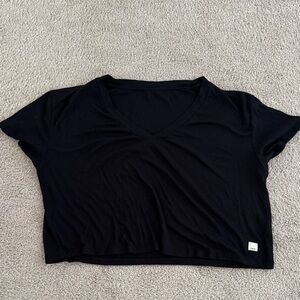 Vuori cove ribbed short sleeve shirt (cropped)